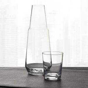 Bedside Carafe Water Glass Decanter Set NIB Org$92